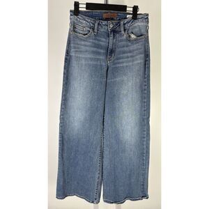 Judy Blue Mid Rise Retro Wide Leg Jeans